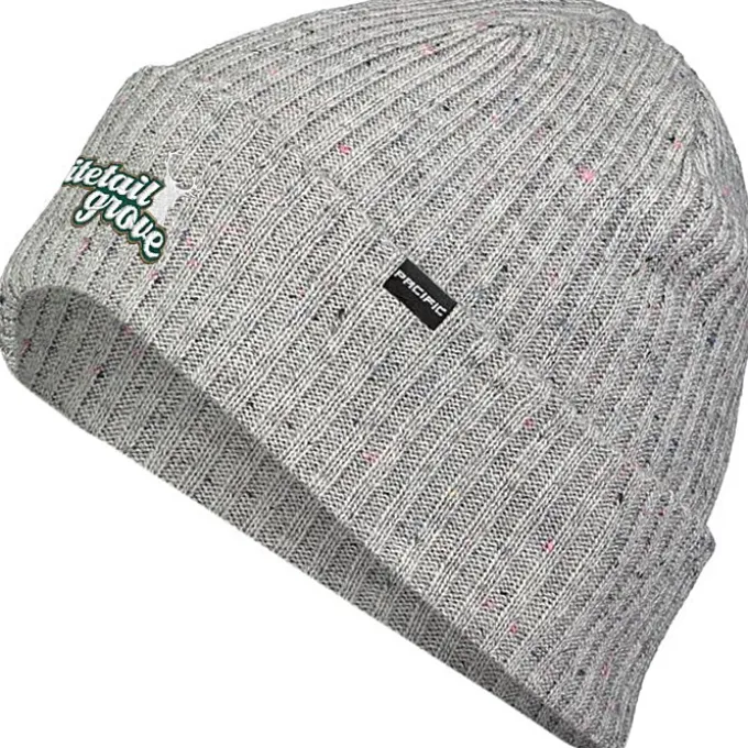 Rib Knit Tweed Beanie