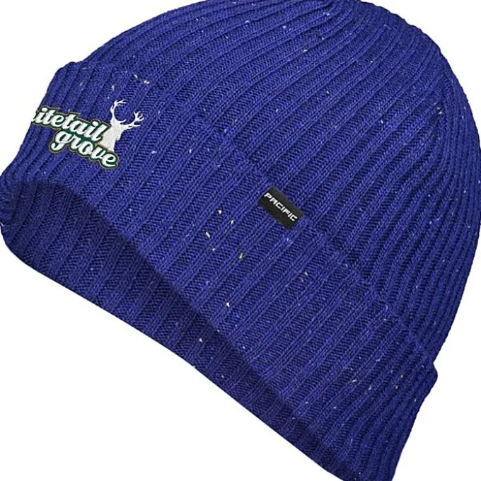 Rib Knit Tweed Beanie