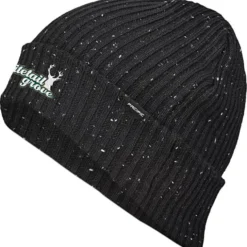 Rib Knit Tweed Beanie