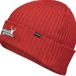 Rib Knit Tweed Beanie