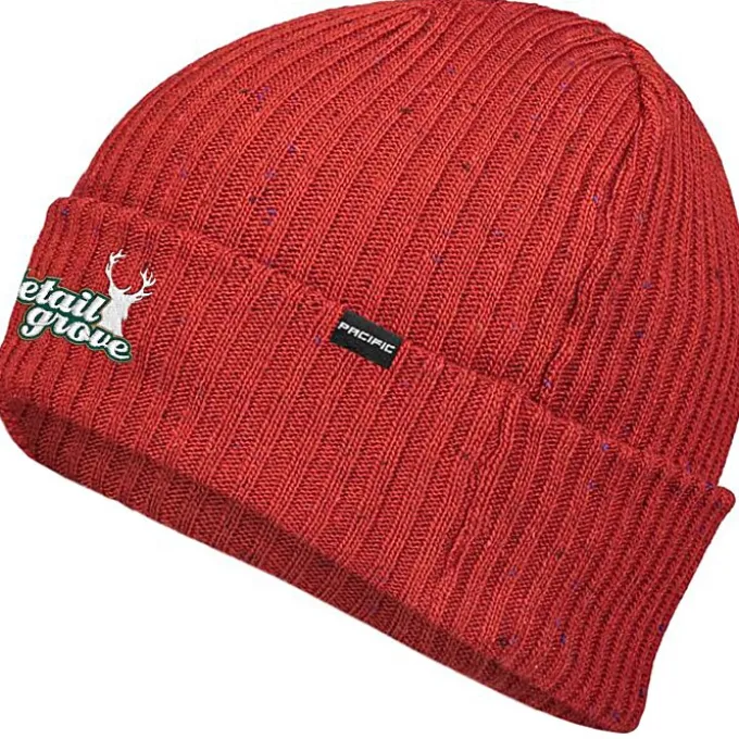 Rib Knit Tweed Beanie