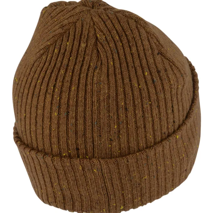 Rib Knit Tweed Beanie