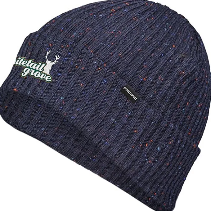 Rib Knit Tweed Beanie