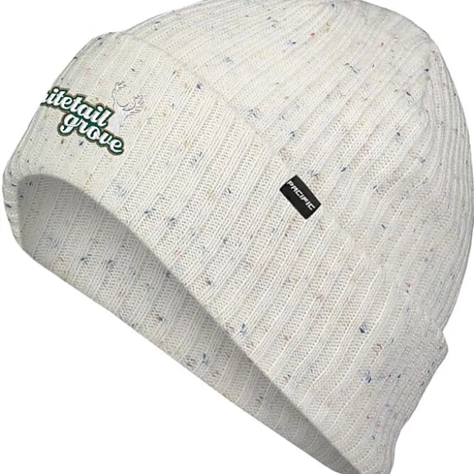 Rib Knit Tweed Beanie