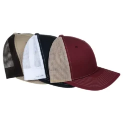 Richardson Five Panel Snapback Trucker Cap - Laser Engraved Patch