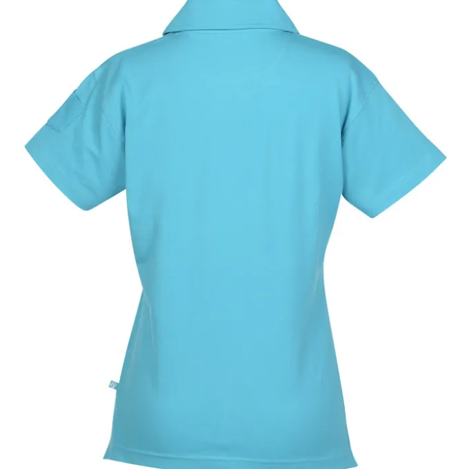 Ringspun Combed Cotton Jersey Polo - Ladies' - Embroidered