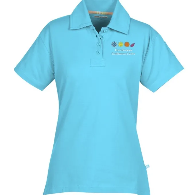 Ringspun Combed Cotton Jersey Polo - Ladies' - Embroidered - 24 hr