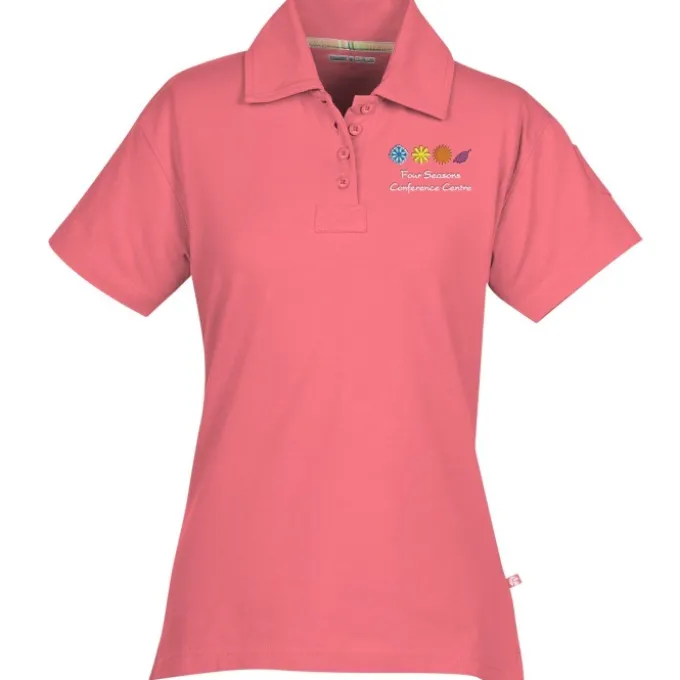 Ringspun Combed Cotton Jersey Polo - Ladies' - Embroidered - 24 hr