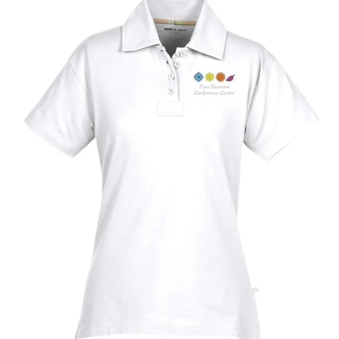 Ringspun Combed Cotton Jersey Polo - Ladies' - Embroidered - 24 hr