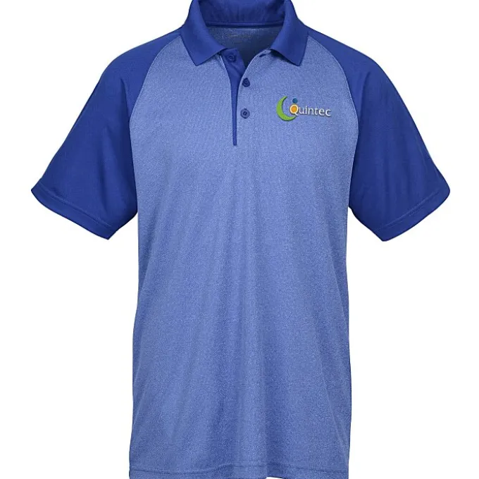 Rival RacerMesh Raglan Heather Polo - Men's
