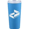Roadmaster Travel Tumbler - 18 oz - White Interior - Clear Lid