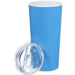Roadmaster Travel Tumbler - 18 oz - White Interior - Clear Lid