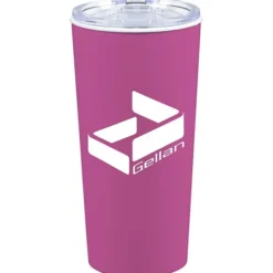 Roadmaster Travel Tumbler - 18 oz - White Interior - Clear Lid