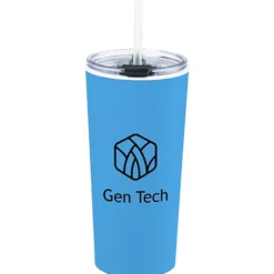 Roadmaster Tumbler with Flip Lid and Straw - 18 oz - White Interior