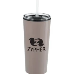 Roadmaster Tumbler with Flip Lid and Straw - 18 oz - Black Interior