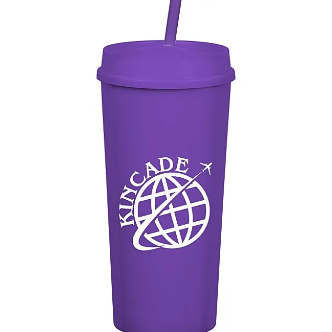 Roadmaster Tumbler with Straw - 18 oz - Black Interior