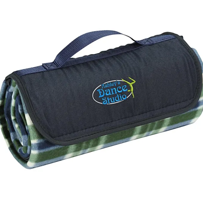 Roll-Up Picnic Blanket - Embroidered