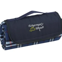 Roll-Up Picnic Blanket - Embroidered