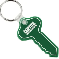 Round Head Key Soft Keychain - Opaque