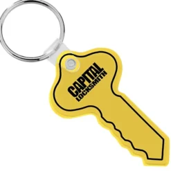 Round Head Key Soft Keychain - Opaque