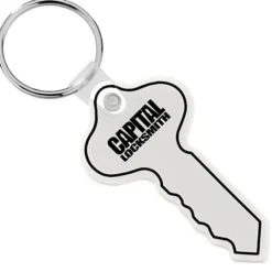 Round Head Key Soft Keychain - Opaque