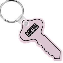 Round Head Key Soft Keychain - Opaque