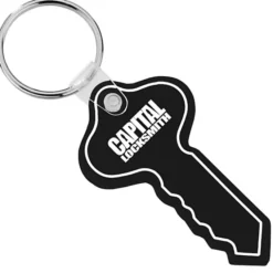 Round Head Key Soft Keychain - Opaque