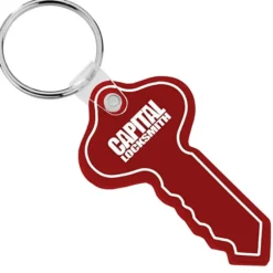 Round Head Key Soft Keychain - Opaque