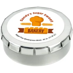 Round Mint Tin with Full Color Dome - 1-3/4 inches