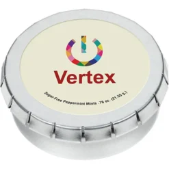 Round Mint Tin with Full Color Dome - 2-1/8 inches