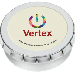 Round Mint Tin with Full Color Dome - 2-1/8 inches