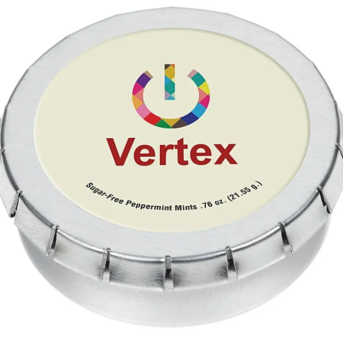 Round Mint Tin with Full Color Dome - 2-1/8 inches