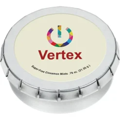 Round Mint Tin with Full Color Dome - 2-1/8 inches