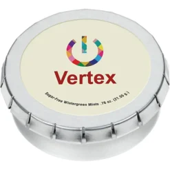 Round Mint Tin with Full Color Dome - 2-1/8 inches