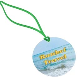 Round POLYspectrum Bag Tag - Translucent