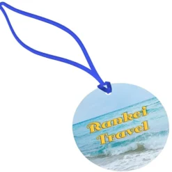 Round POLYspectrum Bag Tag - Translucent