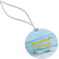 Round POLYspectrum Bag Tag - Translucent