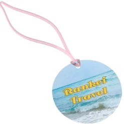 Round POLYspectrum Bag Tag - Translucent