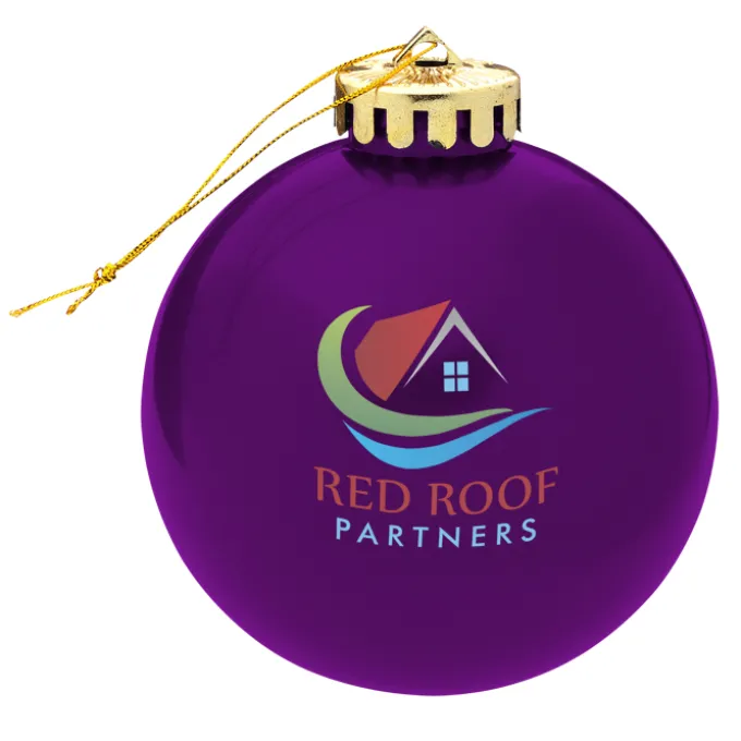 Round Shatterproof Ornament - Translucent - Full Color