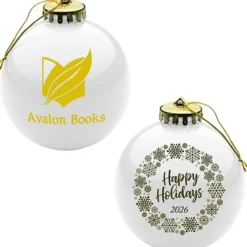 Round Shatterproof Ornament - Snowflake - Happy Holidays