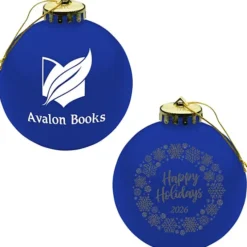 Round Shatterproof Ornament - Snowflake - Happy Holidays