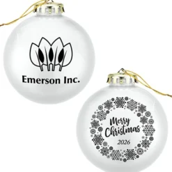 Round Shatterproof Ornament - Snowflake - Merry Christmas