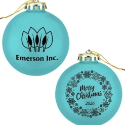 Round Shatterproof Ornament - Snowflake - Merry Christmas