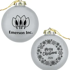 Round Shatterproof Ornament - Snowflake - Merry Christmas