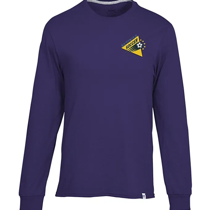 Russell Athletic Essential LS Performance Tee - Men's - Embroidered