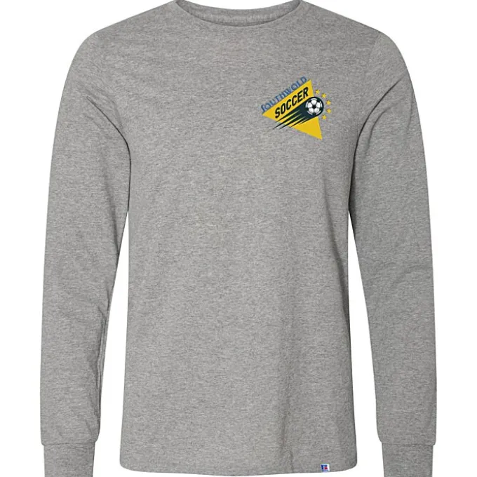 Russell Athletic Essential LS Performance Tee - Men's - Embroidered