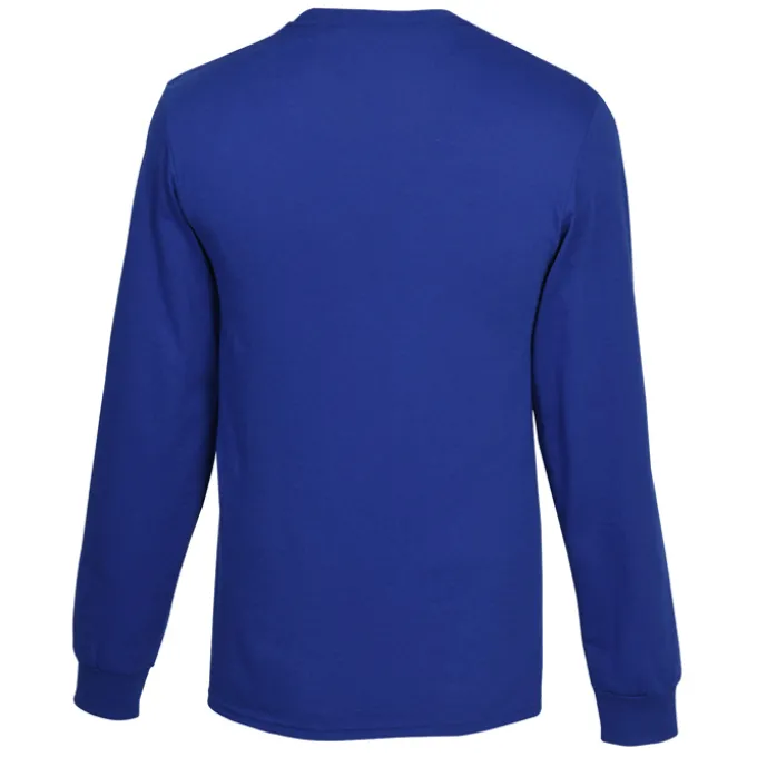 Russell Athletic Essential LS Performance Tee - Men's - Embroidered