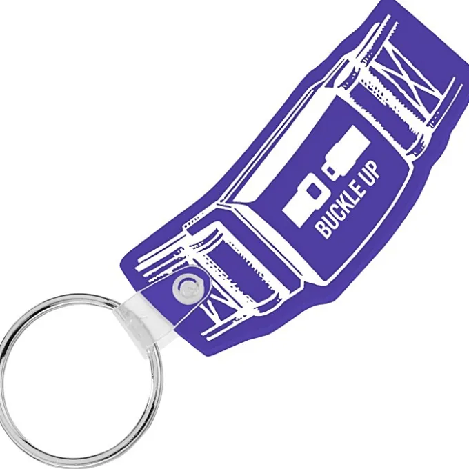 Safety Belt Soft Keychain - Opaque