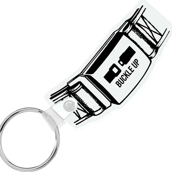 Safety Belt Soft Keychain - Opaque