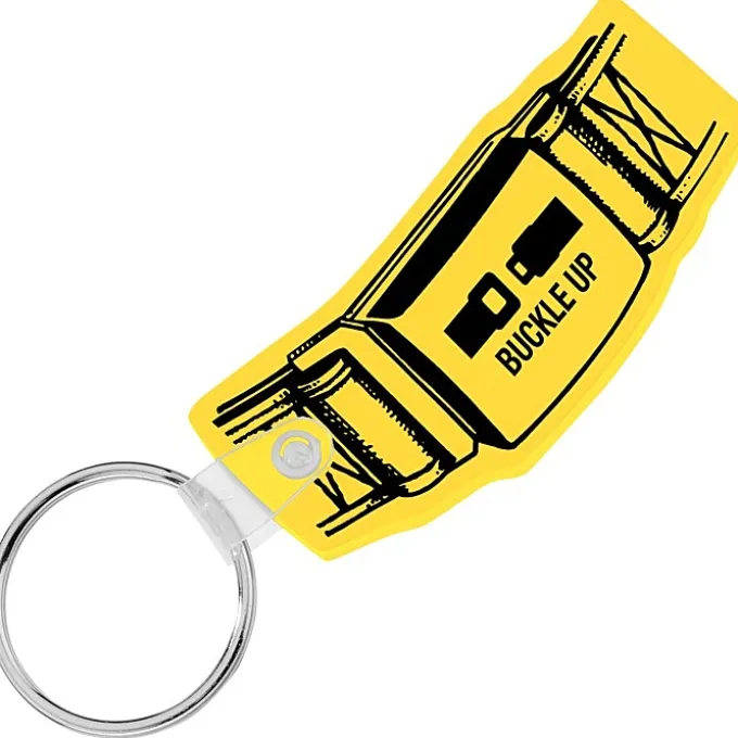 Safety Belt Soft Keychain - Opaque